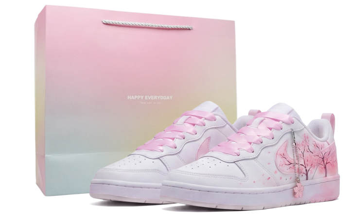 Nike Nike Court Borough Cherry Blossom Falls In Spring Slip Resistant, Abrasion Resistant, Lightweight Low top