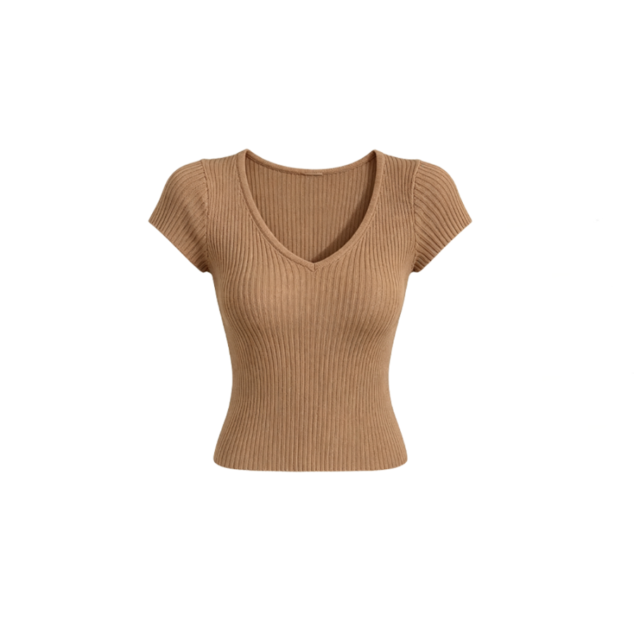 CPAURA Knitwear Women's V Neck Moderate Base Layer