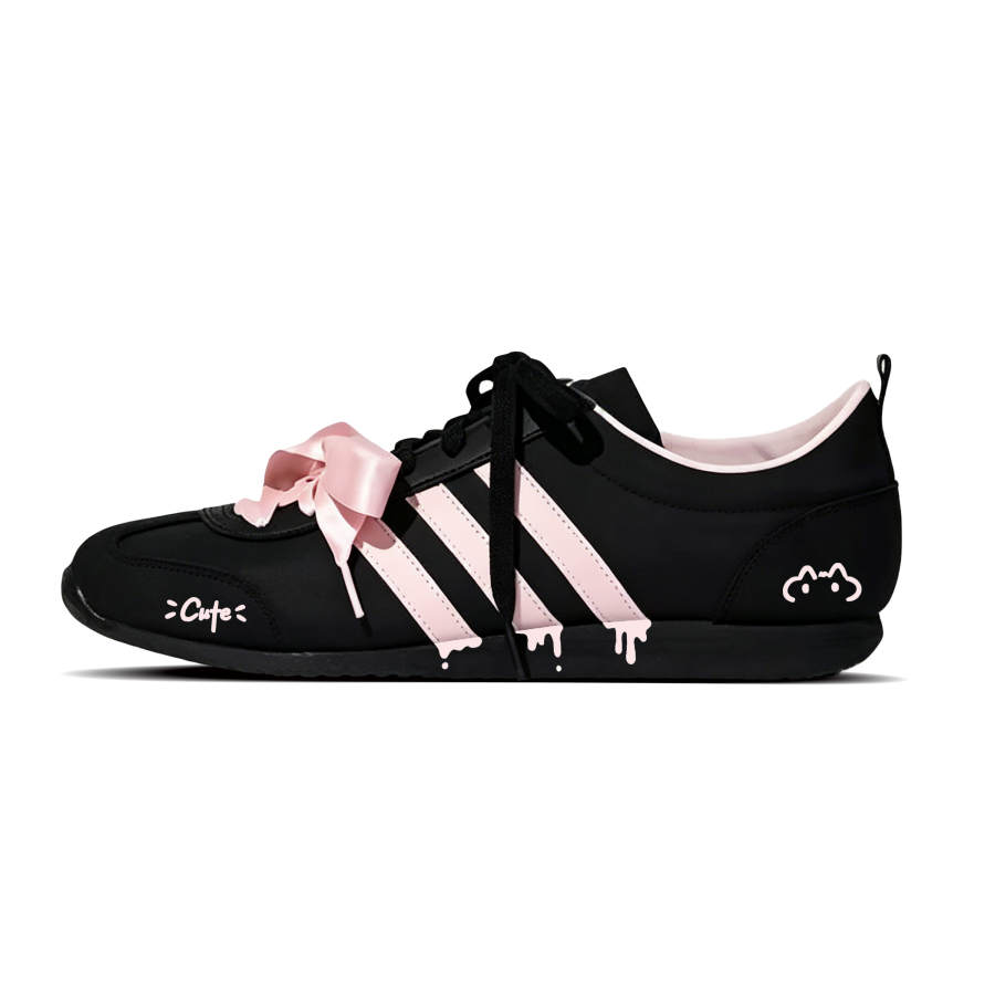 Adidas Adidas VS JOG 2.0 Pink Meow Low top Casual Shoes Unisex Black