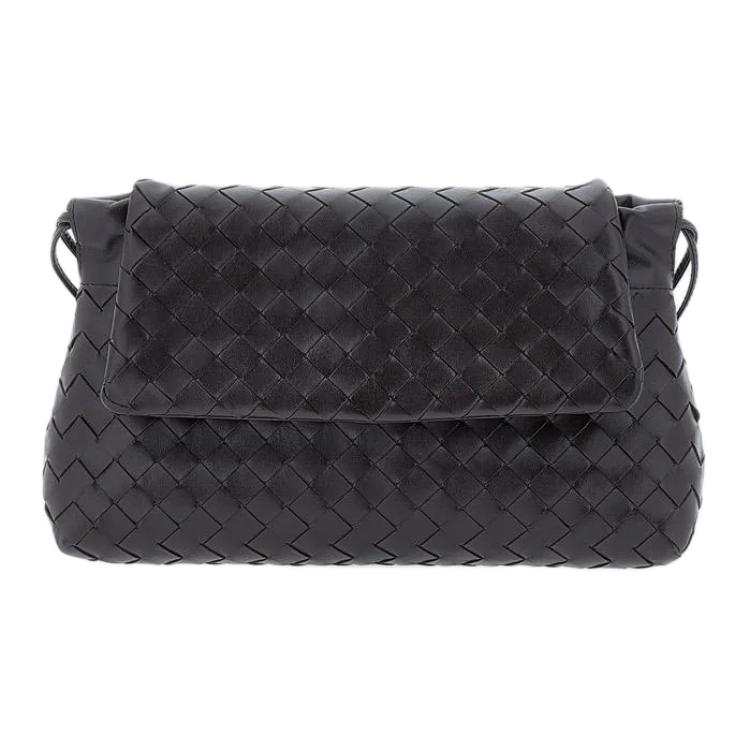 Bottega Veneta Intrecciato Cow Leather Shoulder Bag Small Women's Chestnut