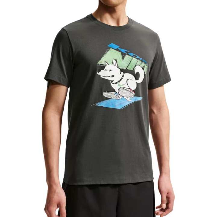 Nike Nike T Shirts Men's Dark Smoke Gray Crew Neck