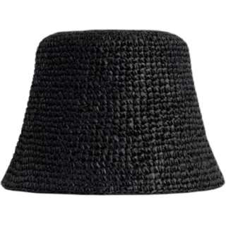 COS Paper Straw Hat Women's Black