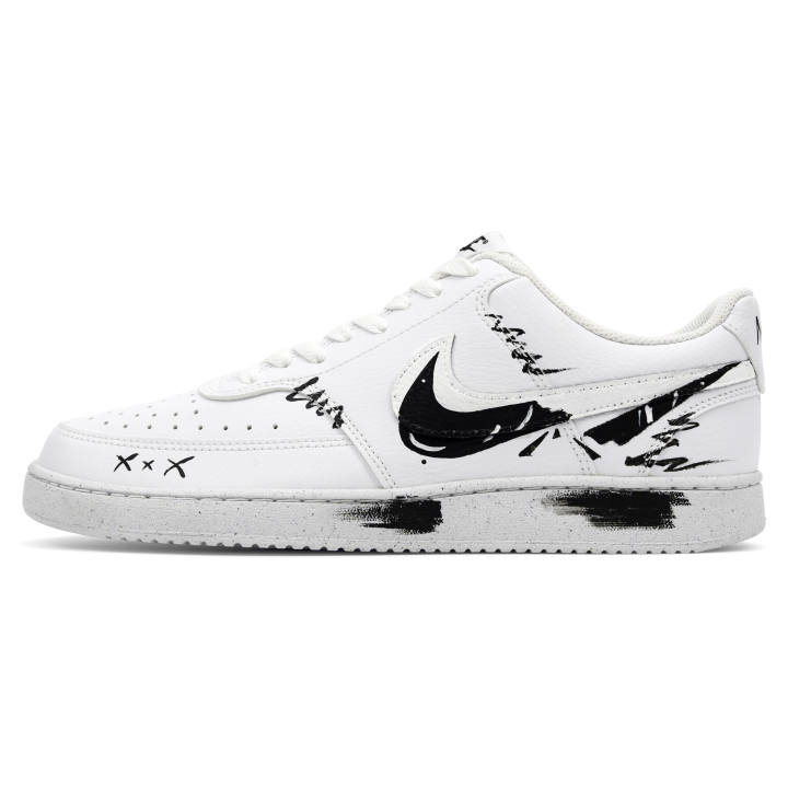 Nike Nike Court Vision 1 Skateboard Shoes Unisex Low Top Black