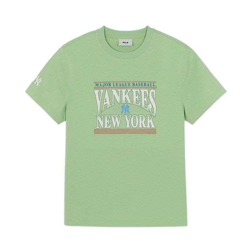 MLB MLB T Shirts Unisex Green Crew Neck Moderate