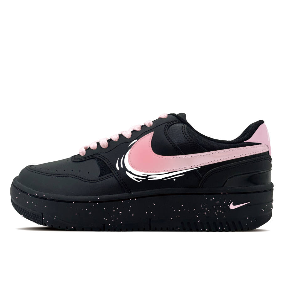 Nike Nike Gamma Force Peach, The Virtuoso Synthetic Leather Abrasion Resistant Low top Skateboard Shoes Women's Black