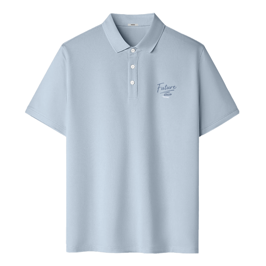 MINISO Polo Shirts Unisex Polo Collar Moderate Straight Fit