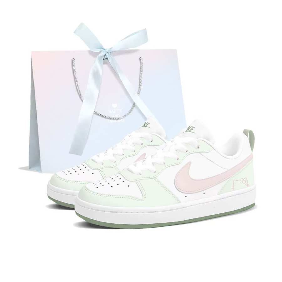 Nike Nike Court Borough Jasmine Niu Mei Skateboard Shoes Women's White Green