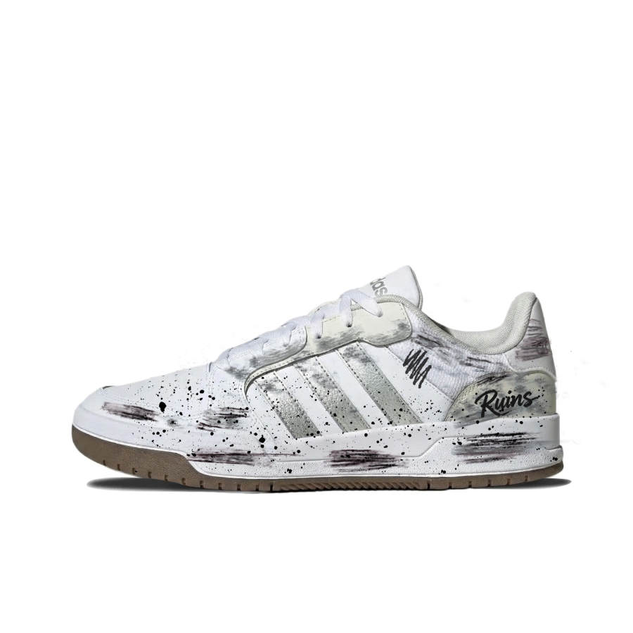 Adidas Adidas ENTRAP Cushioning Slip Resistant Abrasion Resistant Breathable Low top Casual Shoes Unisex White