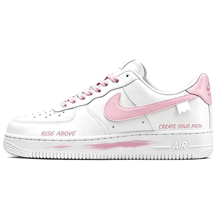 Nike Nike Air Force 1 Summer Romance Abrasion Resistant Low top Skateboard Shoes Women's White Pink