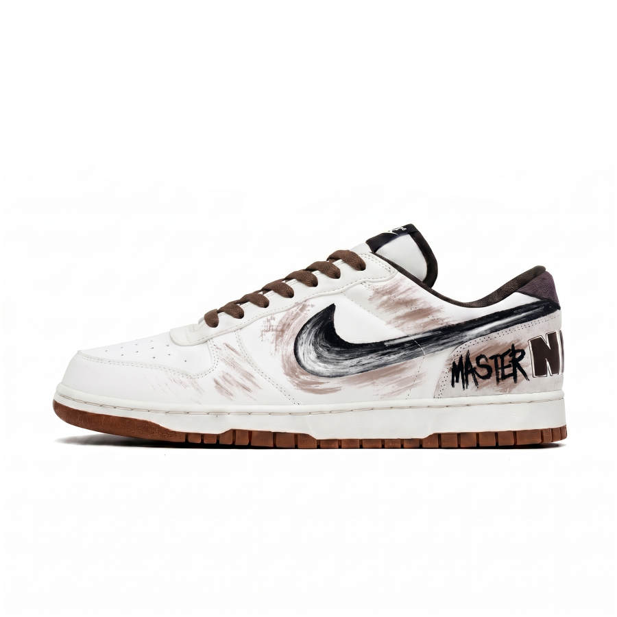 Nike Nike Big Brown Tone, Premium Texture, Boyfriend Synthetic Leather, Leather Low top Skateboard Shoes Unisex Beige Brown
