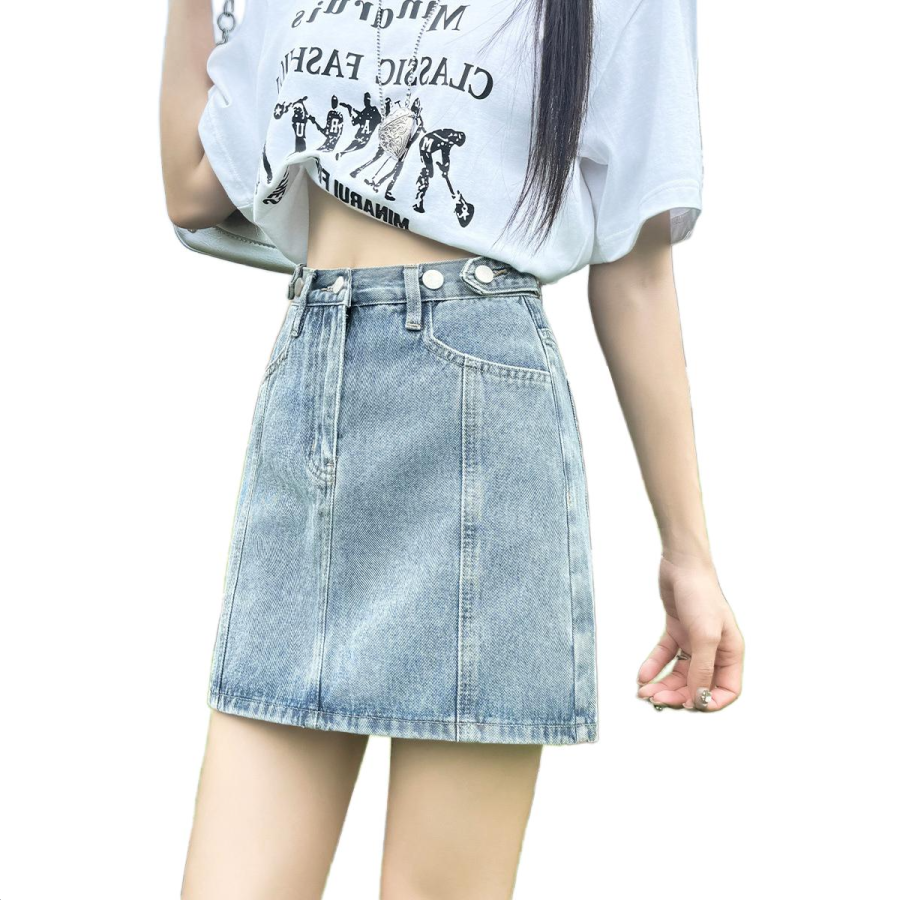 Tonlion Denim Short Skirts Women's