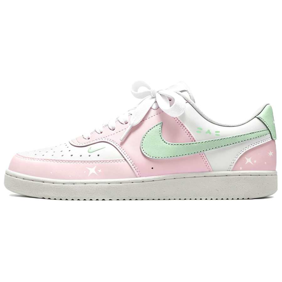 Nike Nike Court Vision Low Pink Peach Lime Low top Women's Casual Skate Shoes Women's Pink, Green