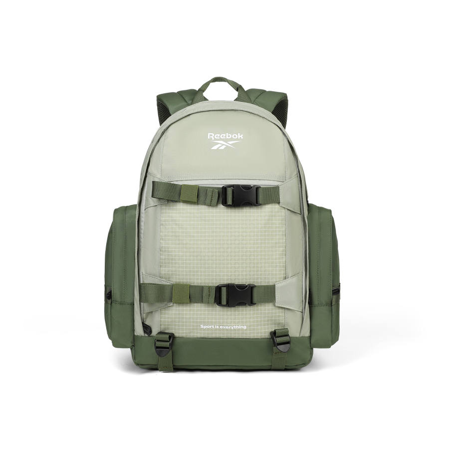Reebok Fabric Backpack Unisex Light Island Green/Evening Mist Purple/Sand Dune Brown
