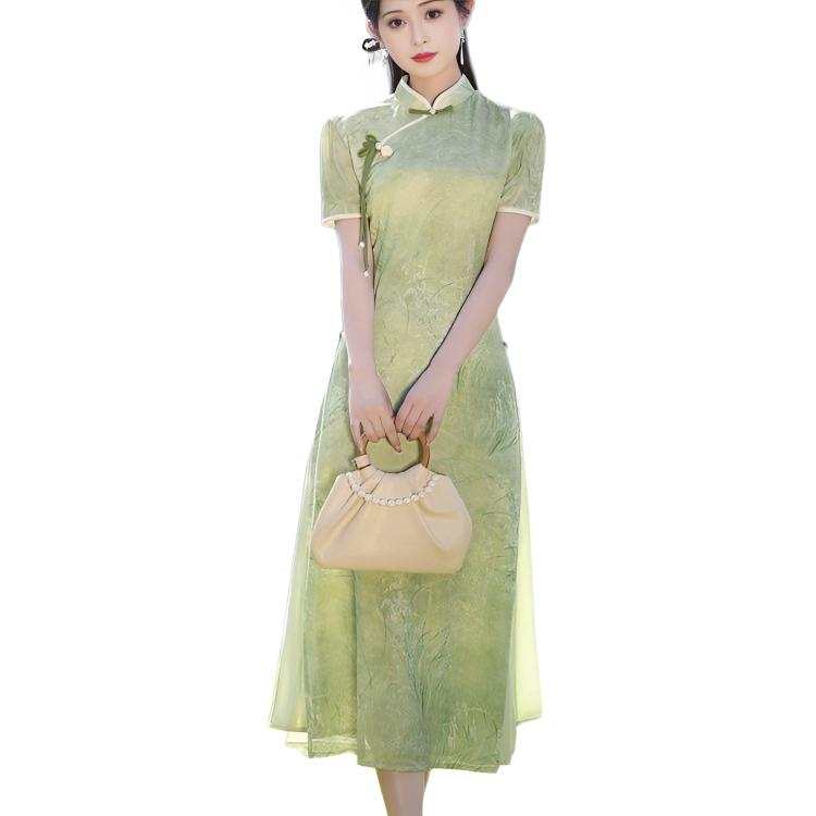SIXUSICHOU Short Sleeved Dress Women's