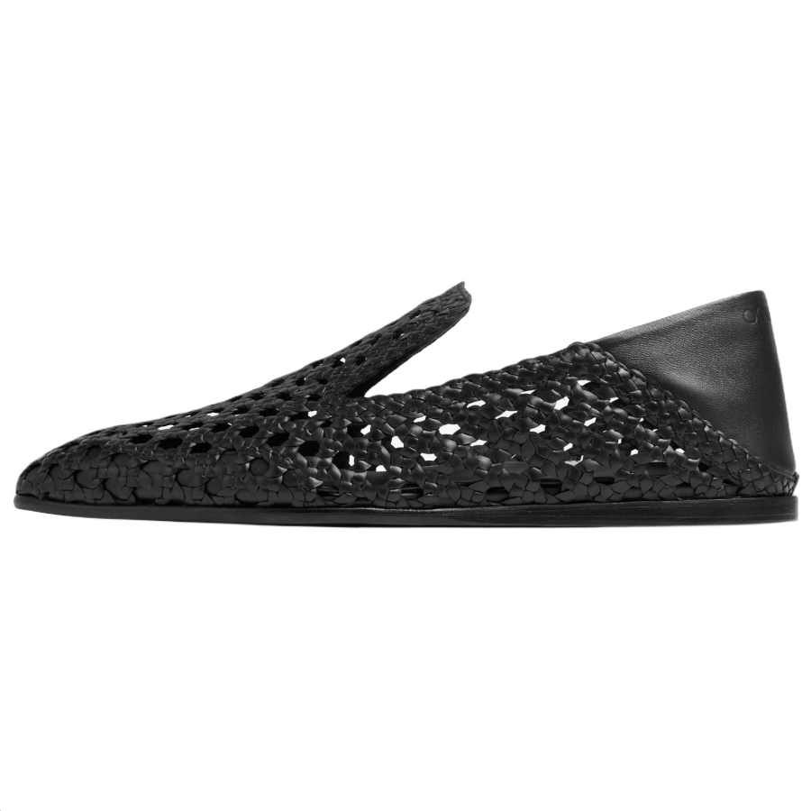 Jimmy Choo Eliot Slipper Leather Casual Leather Shoes Men's Black
