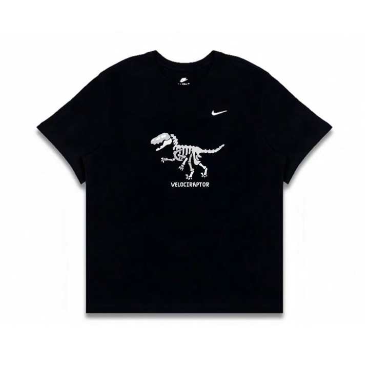 Nike Nike Sportswear T Shirts Unisex Black Crew Neck Thin Straight Fit