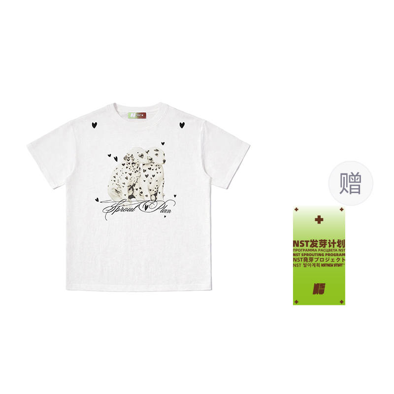 NSTNEW START T Shirts Unisex White Crew Neck Thin Straight Fit