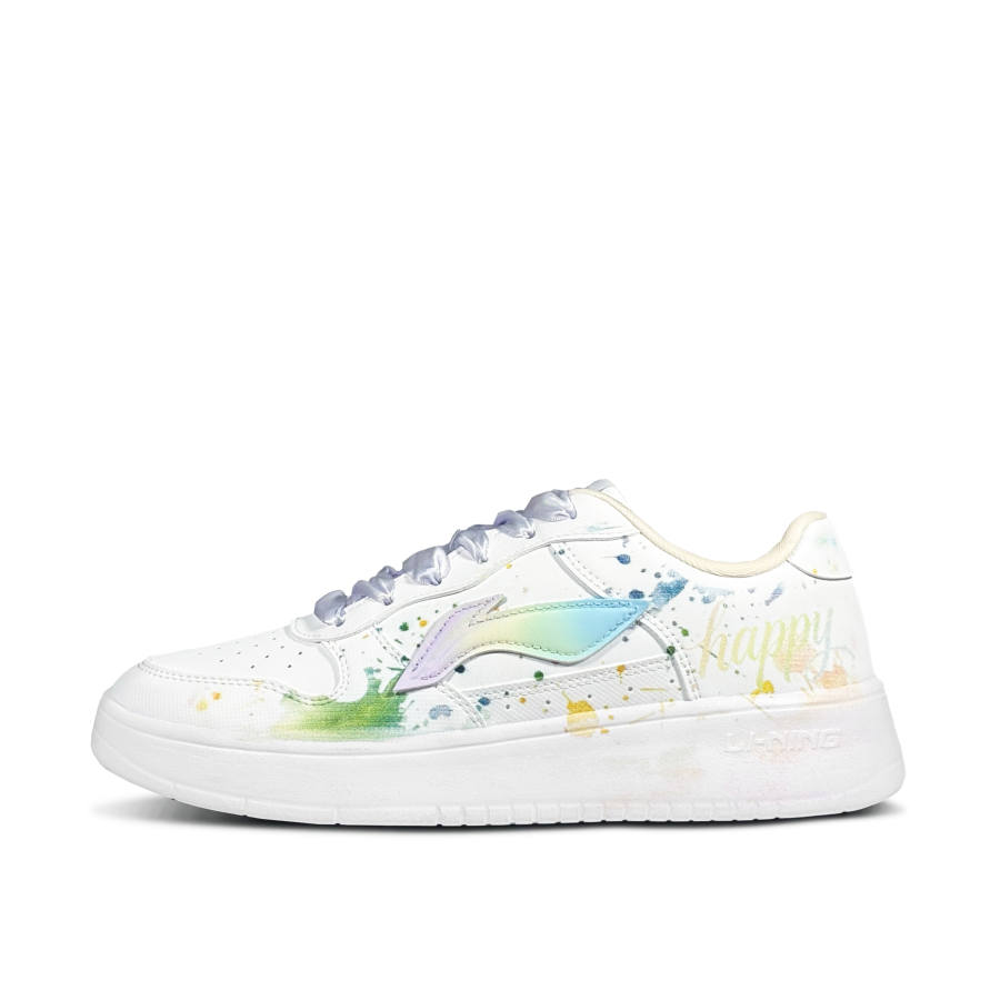 Li-Ning Li Ning Floating Boat Iridescent Light Cloud Slip Resistant Cushioning Low top Skateboard Shoes Women's