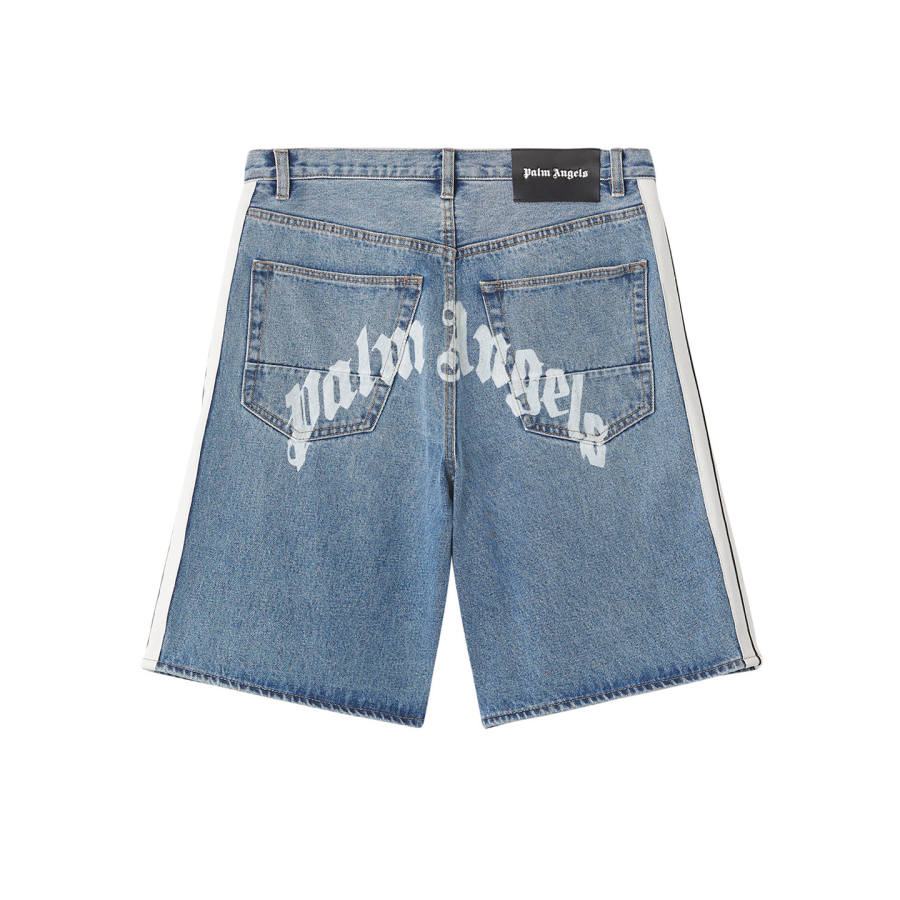 PALM ANGELS Denim Shorts Unisex Moderate