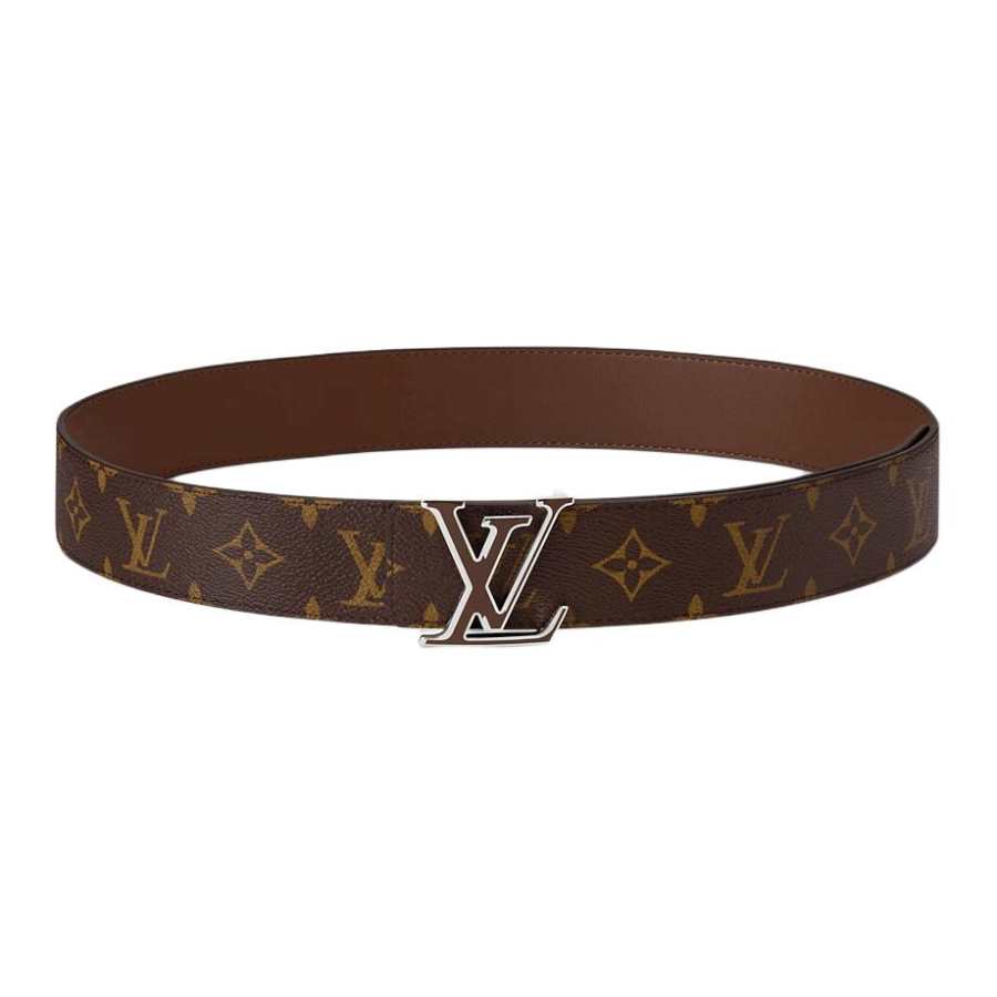 LOUIS VUITTON LOUIS VUITTON Leather Belts Men's Brown Width 4cm