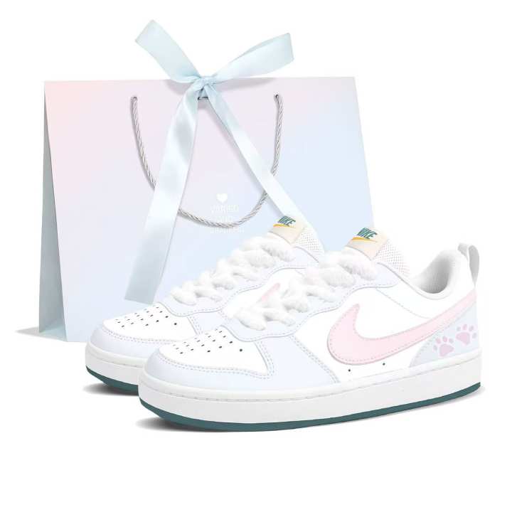 Nike Nike Court Borough Maris Sal Bubble Slip Resistant Cushioning Abrasion Resistant Breathable Low top Skateboard Shoes
