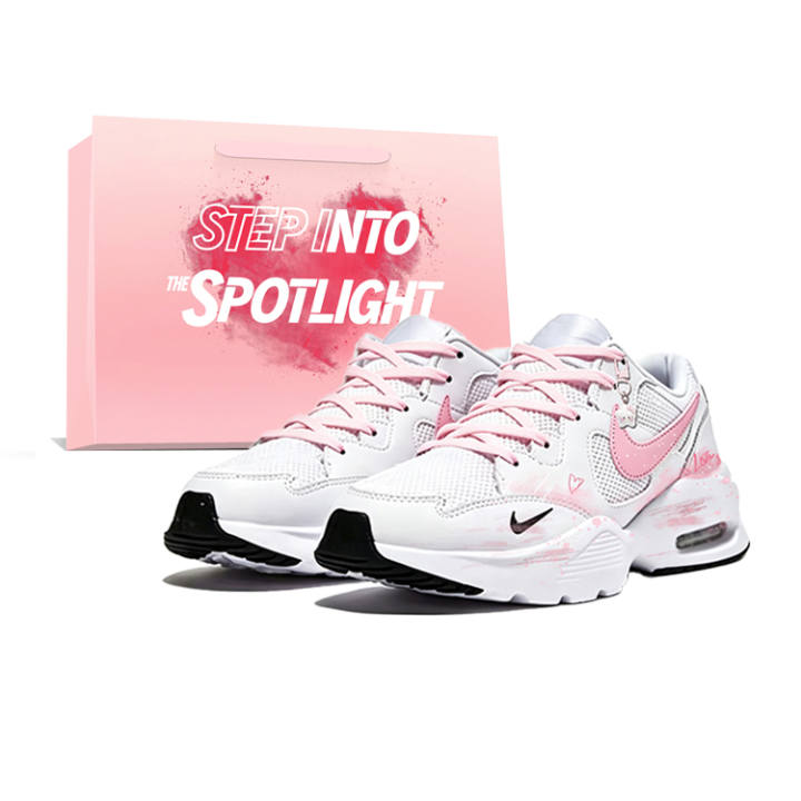 Nike Nike Air Max Fusion Mesh Low top Running Shoes Unisex White Pink