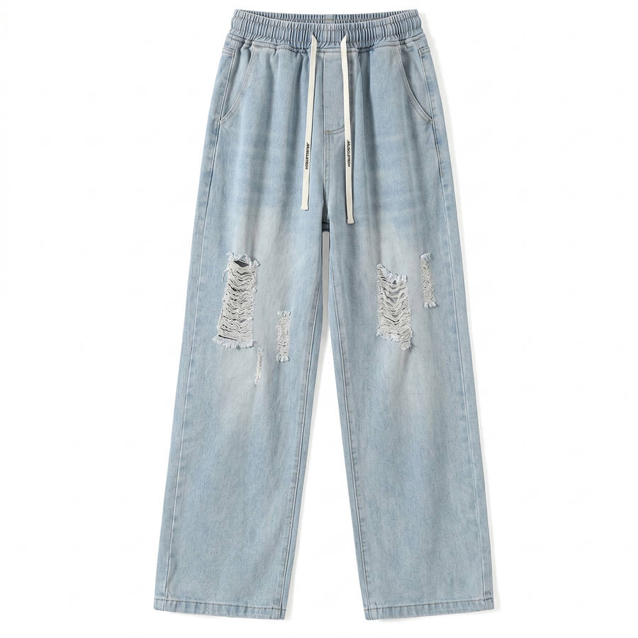 MUSCLETECH MUSCLETECH Jeans Unisex Light Blue Thin Straight Fit Pants