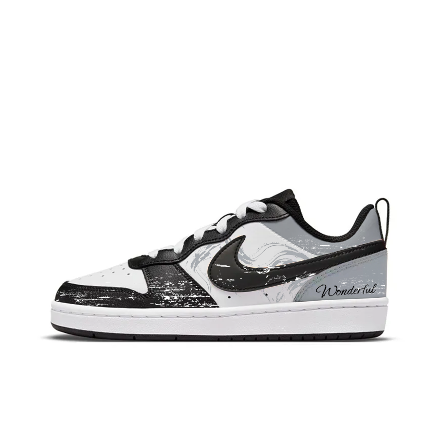 Nike Nike Court Borough Impression Of The Draft Leather Low top Kids' Skateboarding Shoes Teenagers