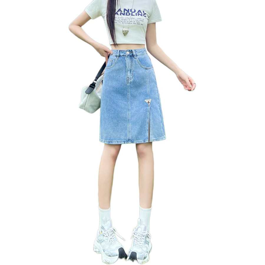 Tonlion Denim Short Skirts Women's