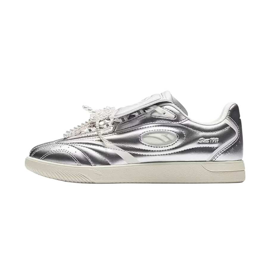 Anta Jumping Cap Plus Synthetic Leather Low top Skateboard Shoes Women's Silver