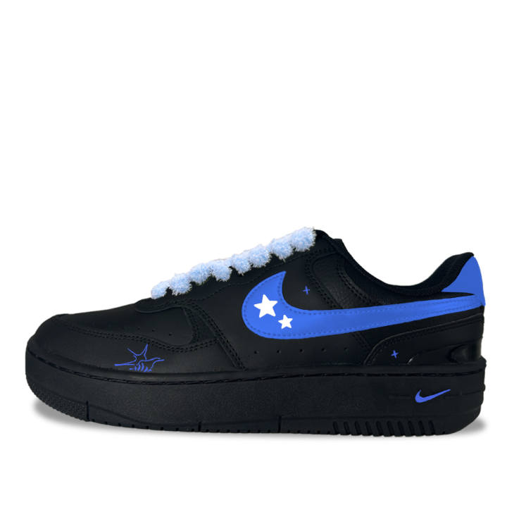 Nike Nike Gamma Force Island Mist Starry Night Synthetic Leather Low top Skateboard Shoes Women's Black