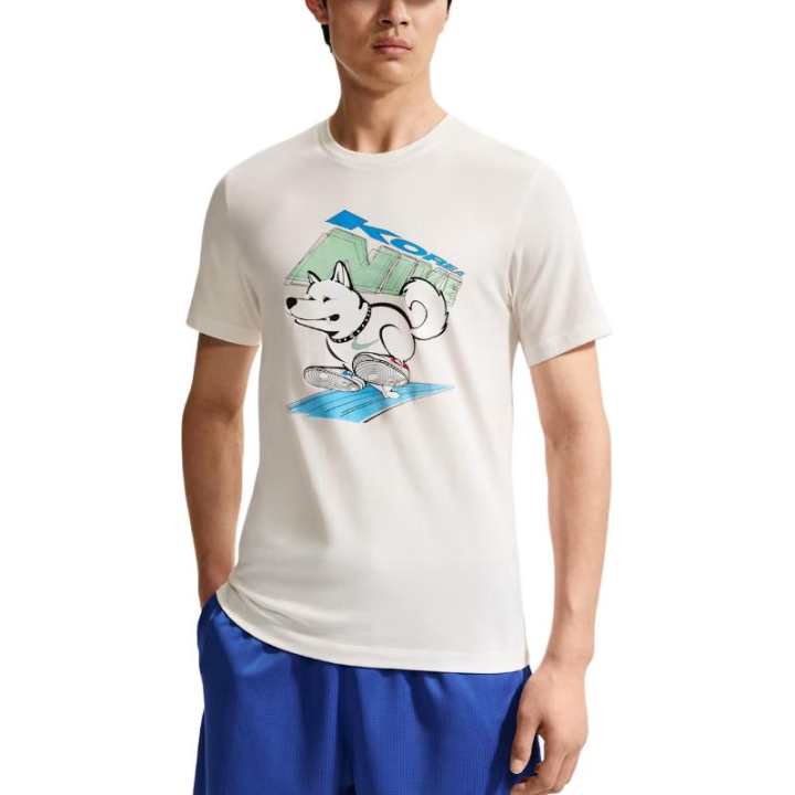 Nike Nike T Shirts Men's Ecru Crew Neck