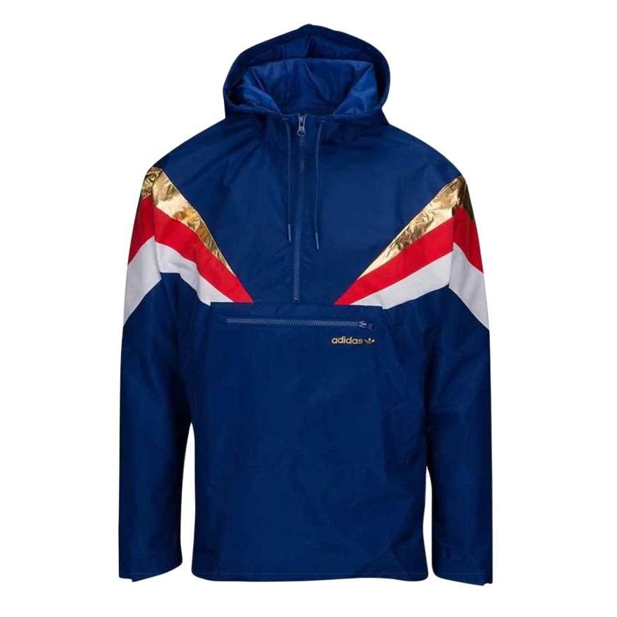 Adidas Originals Jackets Men's Blue/Gold/Red/White Hooded Non Detachable Moderate Other
