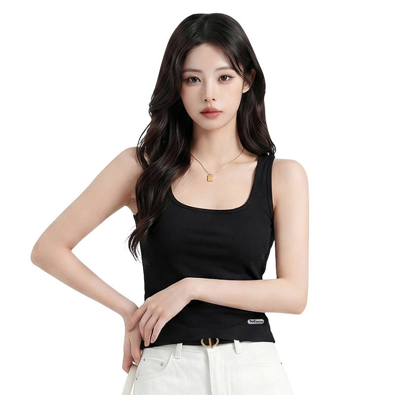 MIIOW Tank Tops Women's Square Collar Thin Racerback