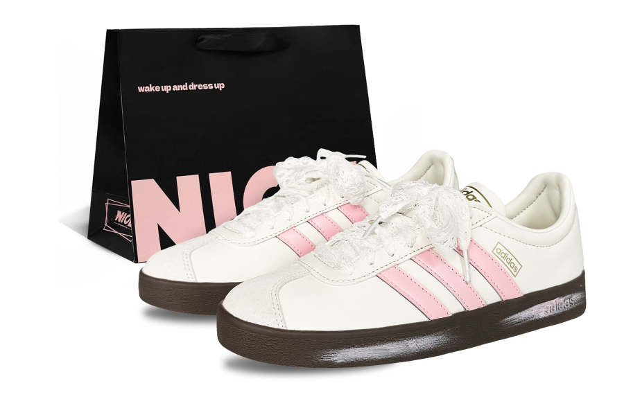Adidas Adidas Vl Court Classic Low top Skateboard Shoes Unisex Pink