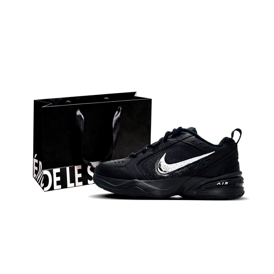 Nike Nike Air Monarch 4 Synthetic Leather Slip Resistant Low top Chunky Sneakers Unisex White Blade