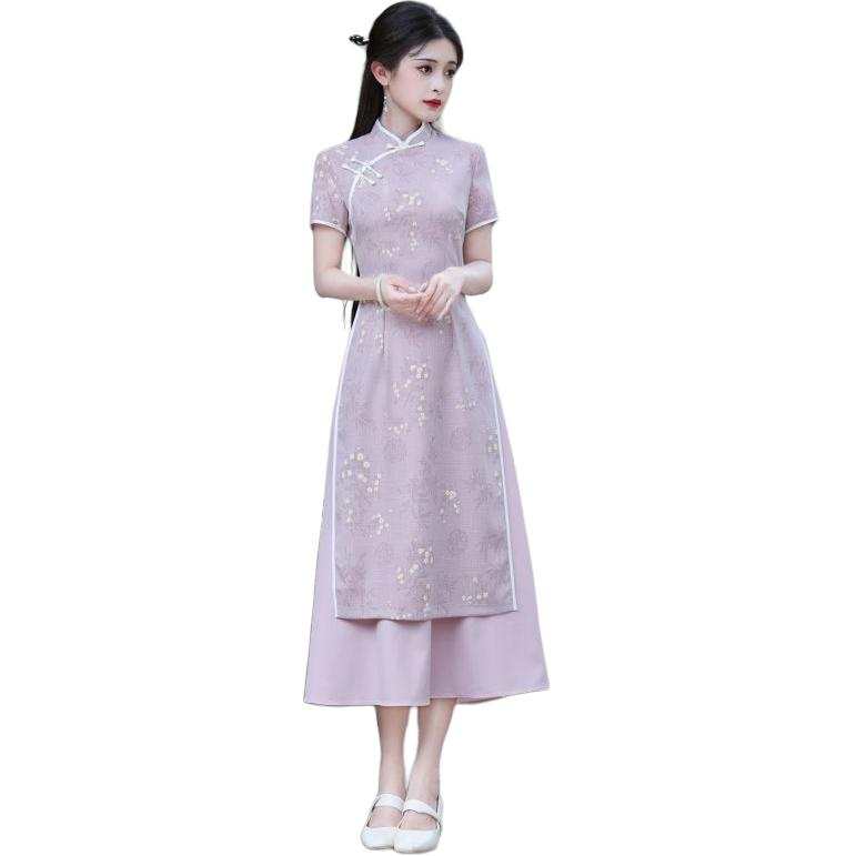 SIXUSICHOU Short Sleeved Dress Women's