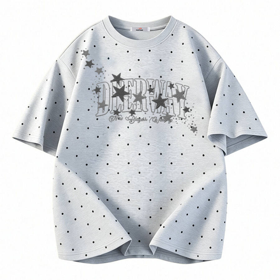 DEERWAY T Shirts Unisex Crew Neck Moderate Heavyweight