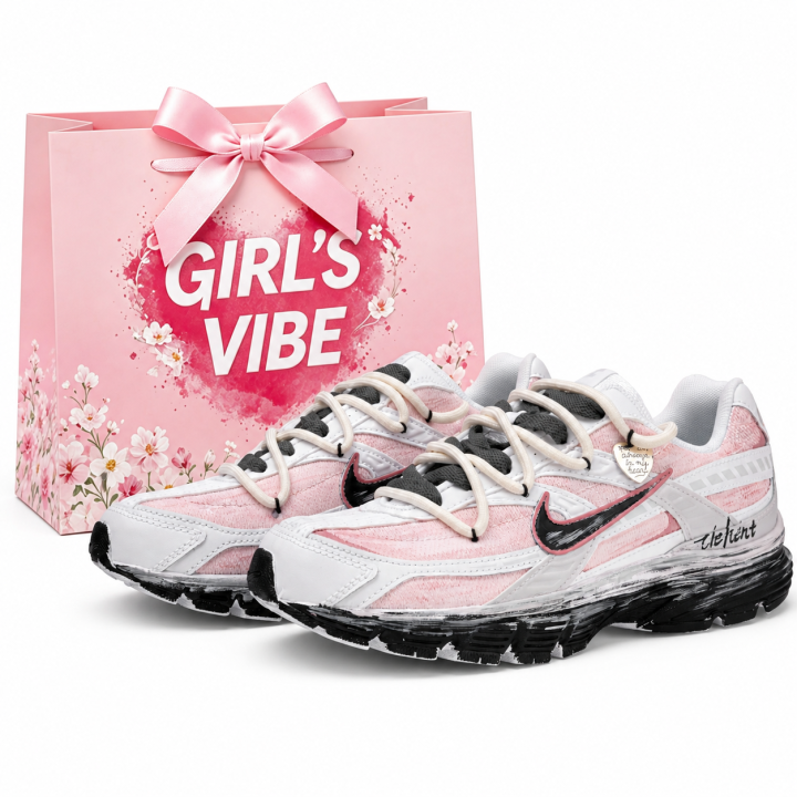 Nike Nike Initiator Cushioning Breathable Low top Casual Running Shoes Women's Pink