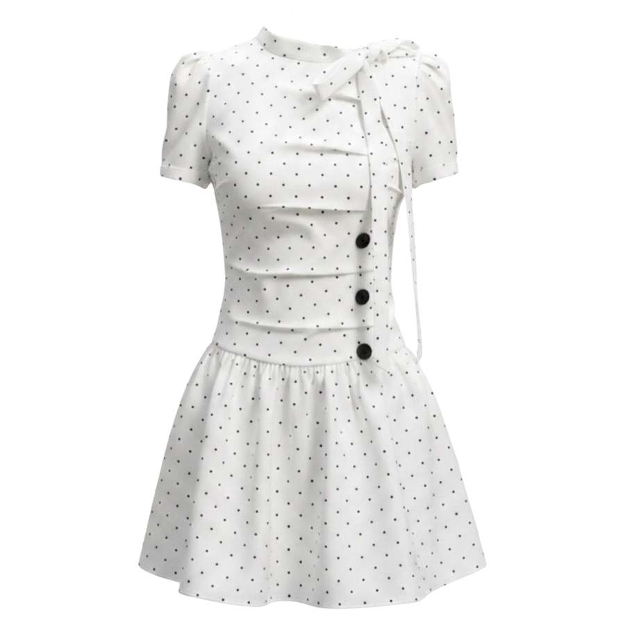 FINDSME GAGA Short Sleeved Dress Women's