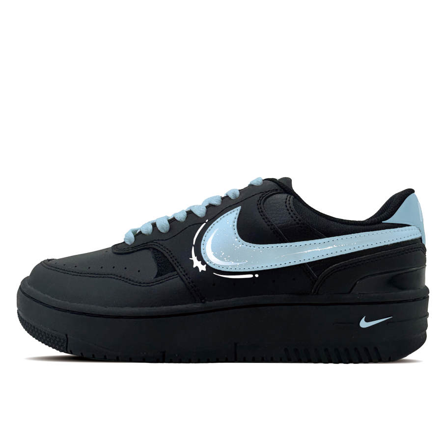 Nike Nike Gamma Force Lanchuan Synthetic Leather Abrasion Resistant Low top Skateboard Shoes Women's Black