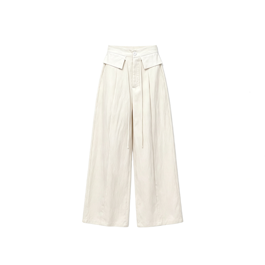 CPAURA Suit Pants Women's Thin Wide Leg Pants