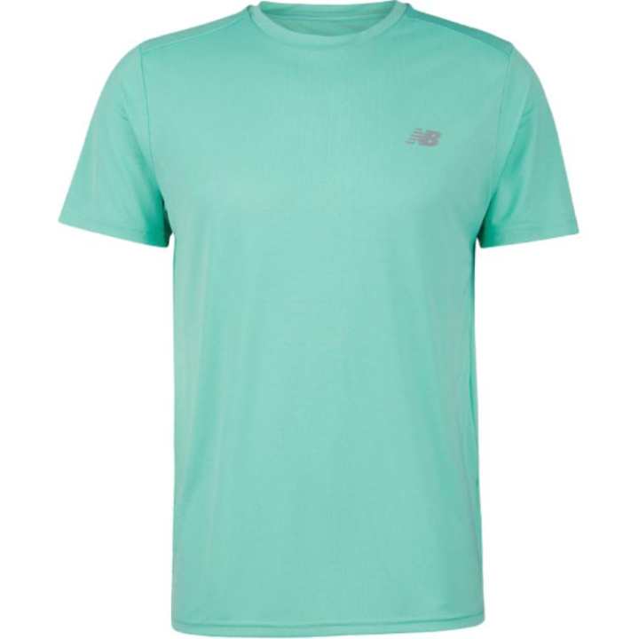 New Balance New Balance T Shirts Men's Green Crew Neck Moderate