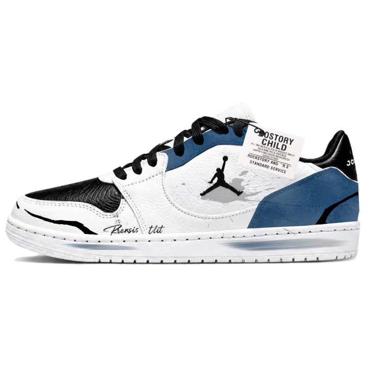 Jordan Jordan COURT CONNECT Abrasion Resistant Lightweight Low top Skateboard Shoes Men's White Blue