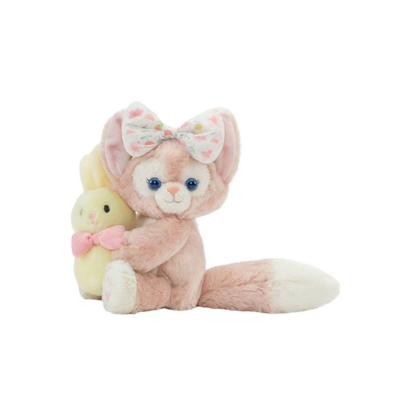 Disney x DISNEYLAND Duffy And Friends Spring Baby LinaBell Pink Dolls Plush Doll Hong Kong Disney W17*H23cm