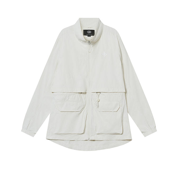 Palladium Cropped Coats Women's Cotton Candy Stand Collar Thin
