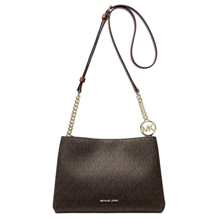 MICHAEL KORS Christina Artificial Leather Crossbody Bags Small Women's Brown