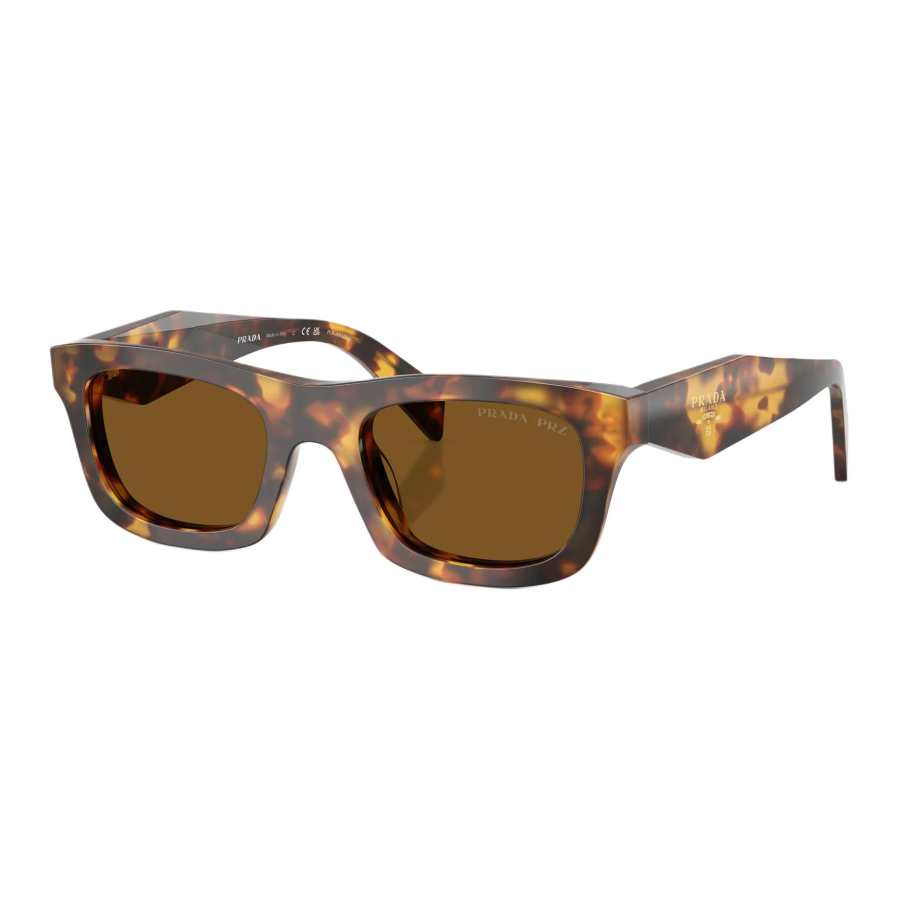 PRADA PRADA Acetate Rectangular Sunglasses Women's Tortoiseshell