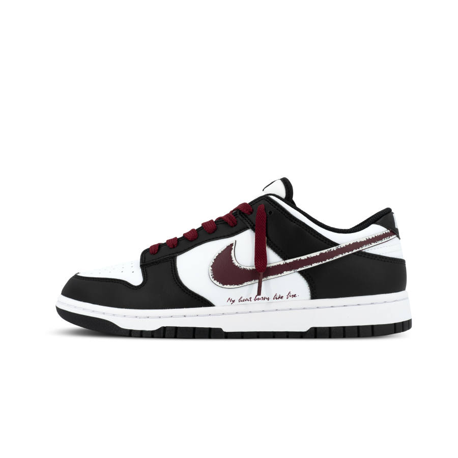 Nike Nike Dunk Orangutan Missile XJD Dark Night Flame Low top Skateboard Shoes Men's Black Red