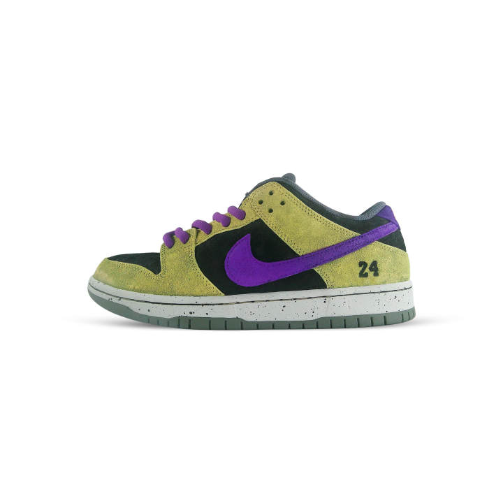 Nike Nike Dunk SB Purple Gold Suede Slip Resistant Low top Skateboard Shoes Unisex